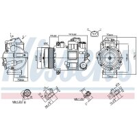 NISSENS 890412 Kompressor, Klimaanlage