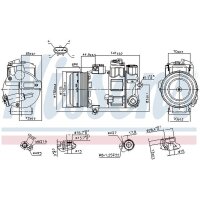 NISSENS 890645 Kompressor, Klimaanlage
