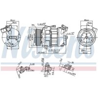 NISSENS 890656 Kompressor, Klimaanlage
