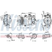 NISSENS 890757 Kompressor, Klimaanlage