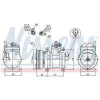 NISSENS 89302 Kompressor, Klimaanlage