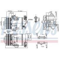 NISSENS 89393 Kompressor, Klimaanlage