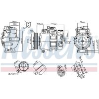 NISSENS 89513 Kompressor, Klimaanlage
