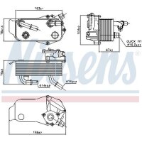 NISSENS 90736 Ölkühler, Automatikgetriebe