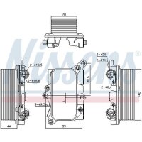 NISSENS 91226 Ölkühler, Automatikgetriebe