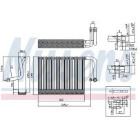 NISSENS 92327 Verdampfer, Klimaanlage