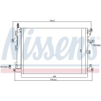 NISSENS 940830 Kondensator, Klimaanlage