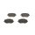 BOSCH 0 986 424 386 Bremsbelagsatz, Scheibenbremse