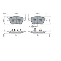 BOSCH 0 986 424 397 Bremsbelagsatz, Scheibenbremse