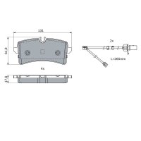BOSCH 0 986 424 404 Bremsbelagsatz, Scheibenbremse