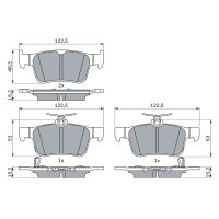BOSCH 0 986 424 807 Bremsbelagsatz, Scheibenbremse