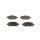 BOSCH 0 986 424 842 Bremsbelagsatz, Scheibenbremse