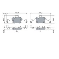 BOSCH 0 986 424 849 Bremsbelagsatz, Scheibenbremse
