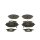BOSCH 0 986 424 865 Bremsbelagsatz, Scheibenbremse