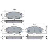 BOSCH 0 986 494 906 Bremsbelagsatz, Scheibenbremse