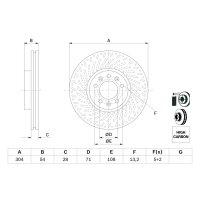 BOSCH 0 986 479 E52 Bremsscheibe
