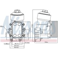 NISSENS 91158 Ölkühler, Motoröl