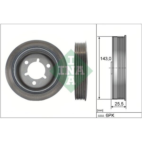 Schaeffler INA 544 0145 10 Riemenscheibe, Kurbelwelle