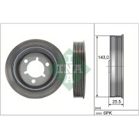 Schaeffler INA 544 0145 10 Riemenscheibe, Kurbelwelle