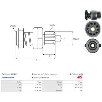 AS-PL SD0101P Freilaufgetriebe, Starter