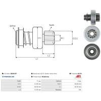 AS-PL SD3013P Freilaufgetriebe, Starter