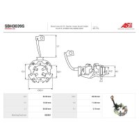 AS-PL SBH3039S Halter, Kohlebürsten