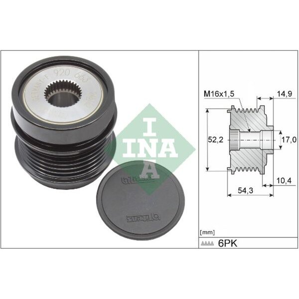 Schaeffler INA 535 0342 10 Generatorfreilauf