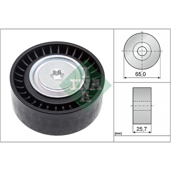 Schaeffler INA 532 0907 10 Umlenk-/Führungsrolle, Keilrippenriemen