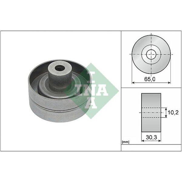 Schaeffler INA 532 0910 10 Umlenk-/Führungsrolle, Keilrippenriemen