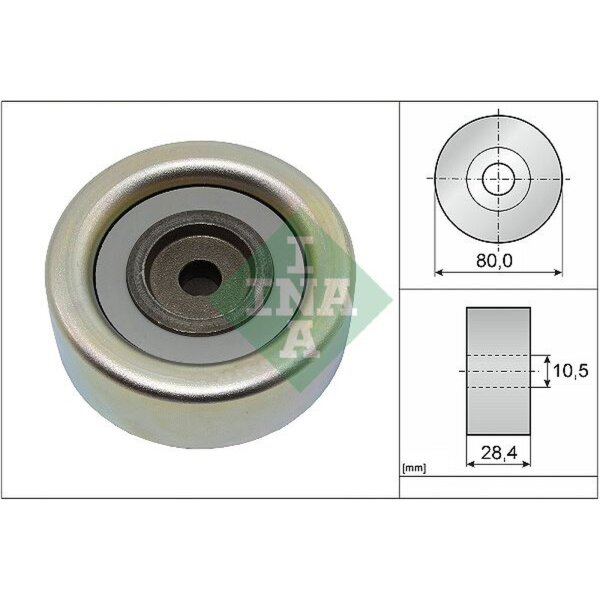 Schaeffler INA 532 0933 10 Umlenk-/Führungsrolle, Keilrippenriemen