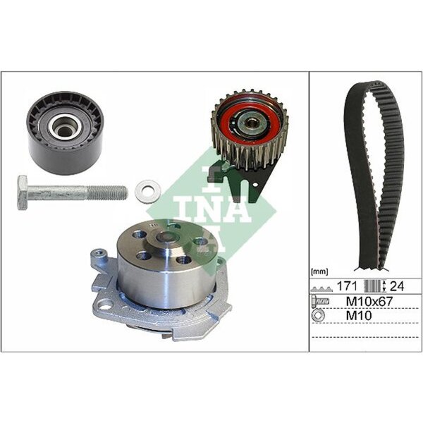 Schaeffler INA 530 0606 30 Wasserpumpe + Zahnriemensatz