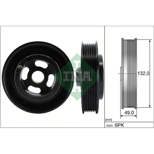 Schaeffler INA 544 0126 10 Riemenscheibe, Kurbelwelle