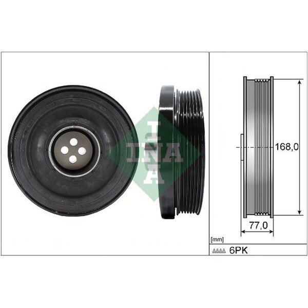 Schaeffler INA 544 0130 10 Riemenscheibe, Kurbelwelle