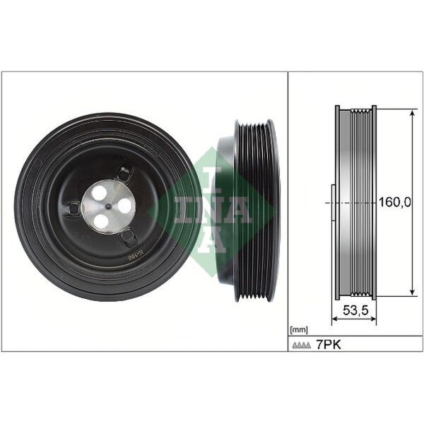 Schaeffler INA 544 0132 10 Riemenscheibe, Kurbelwelle