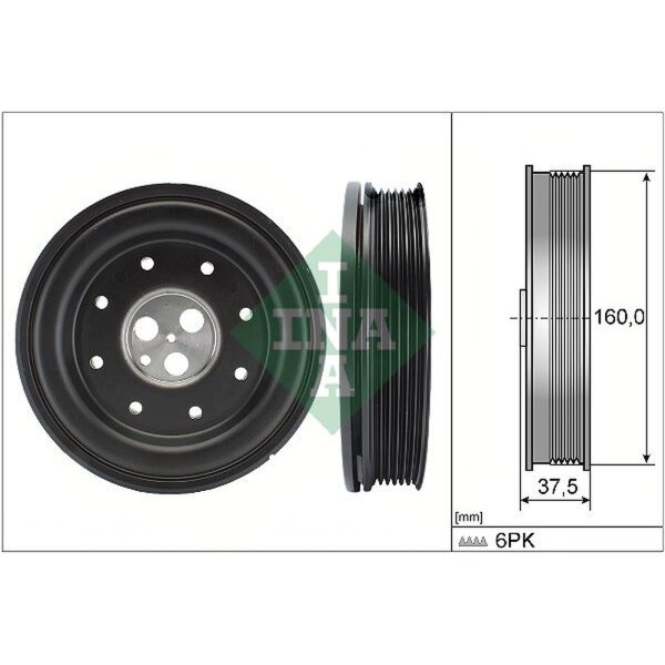 Schaeffler INA 544 0134 10 Riemenscheibe, Kurbelwelle