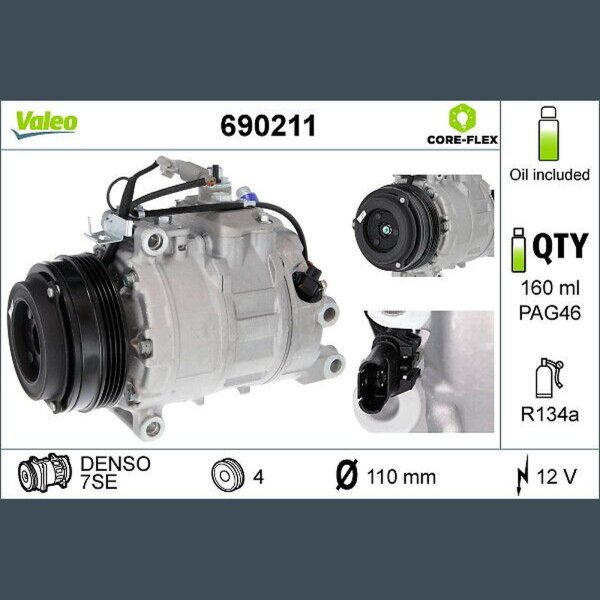 VALEO 690211 Kompressor, Klimaanlage