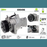 VALEO 699496 Kompressor, Klimaanlage