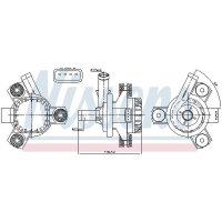 NISSENS 831058 Wasserpumpe, Motorkühlung