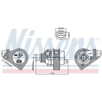 NISSENS 831059 Wasserpumpe, Motorkühlung
