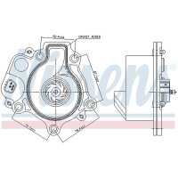 NISSENS 831074 Wasserpumpe, Motorkühlung