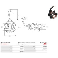 AS-PL SBH5034S Halter, Kohlebürsten