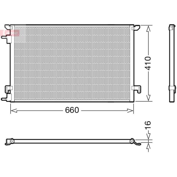DENSO DCN20045 Kondensator, Klimaanlage