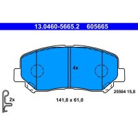 ATE 13.0460-5665.2 Bremsbelagsatz, Scheibenbremse