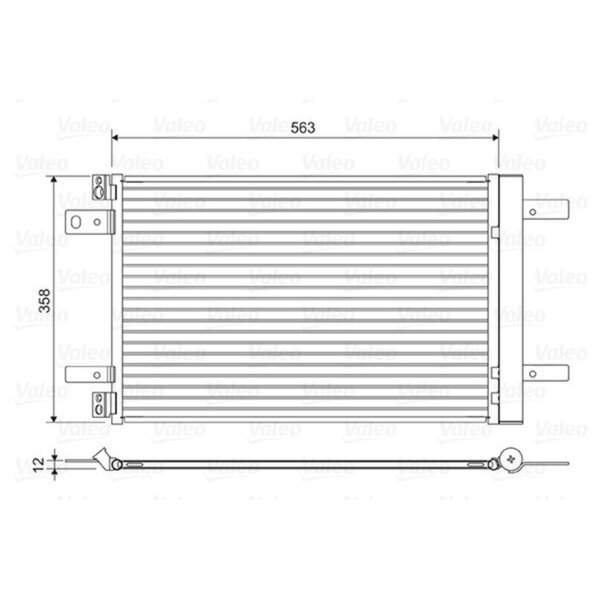 VALEO 822550 Kondensator, Klimaanlage