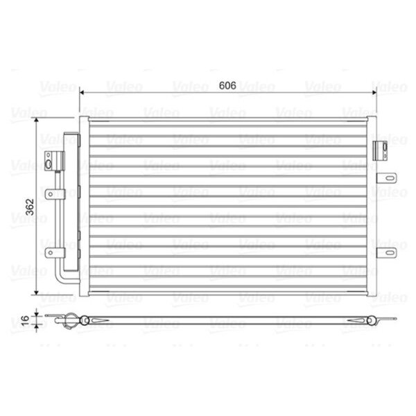 VALEO 822551 Kondensator, Klimaanlage