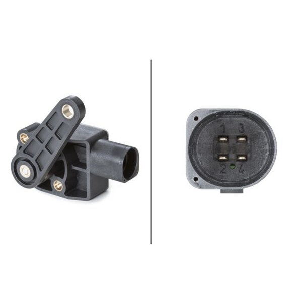 HELLA 6PM 008 739-001 Sensor, Leuchtweitenregulierung