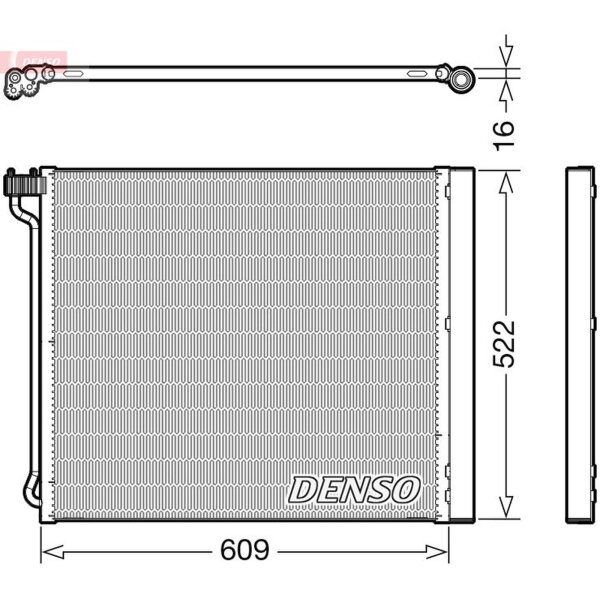 DENSO DCN05034 Kondensator, Klimaanlage