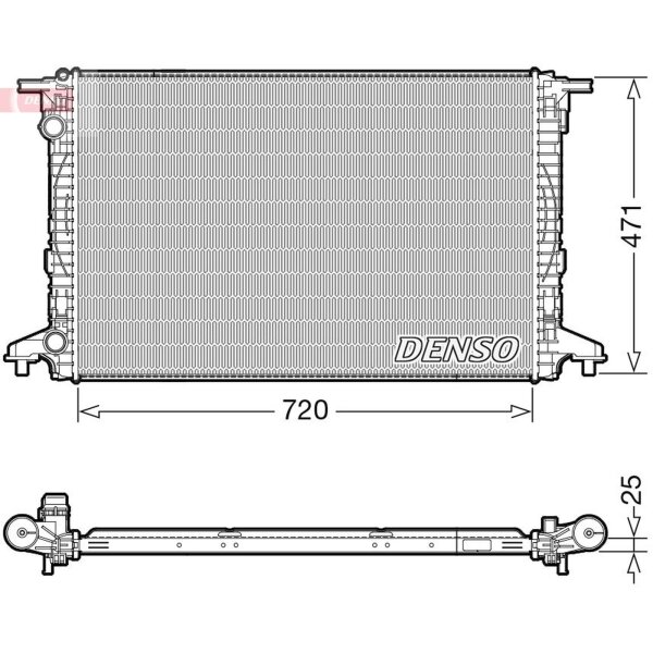 DENSO DRM02043 Kühler, Motorkühlung