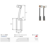 AS-PL AB9004P Kohlebürste, Generator