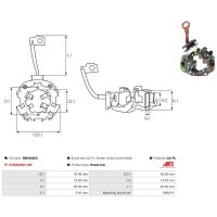 AS-PL SBH6026S Halter, Kohlebürsten